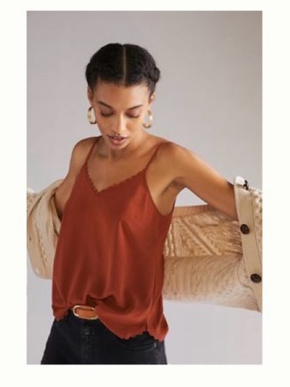 Daily Practice Silk V-Neck Cami Tank Top - Women